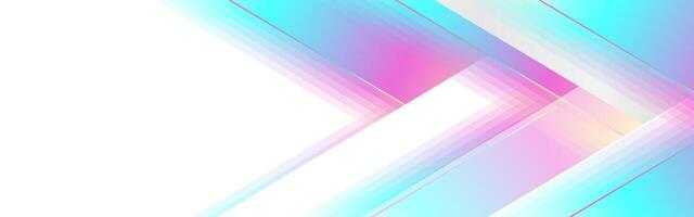Holographic glossy stripes geometric abstract tech background vector