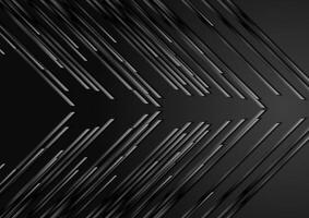 Black glossy arrows abstract tech geometric background vector