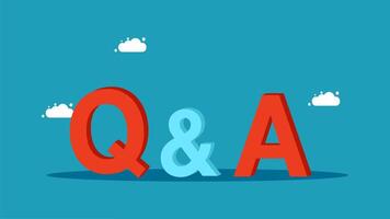 question and asking vector