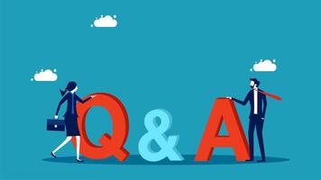 question and asking vector