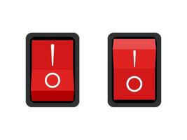 two red and black buttons with the word no and yes vector