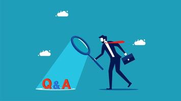 q and a testing services vector