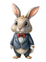 Rabbit in Tuxedo Suit Image png