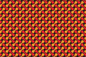 Geometric seamless pattern with orange and red colors. vector
