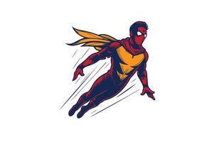 Flying character for a hero design vector
