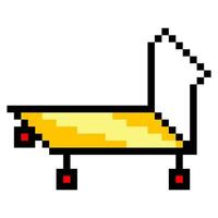Trolley in pixel art style vector