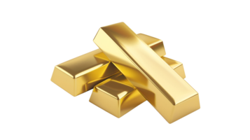 Gold Bars No Background Applicable to any Context Perfect for Print on Demand png