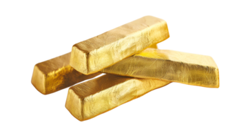 Gold Bars No Background Applicable to any Context Perfect for Print on Demand png