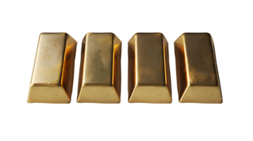 Gold Bars No Background Applicable to any Context Perfect for Print on Demand png