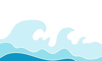 Abstract waves, storm sea. Stream water shape. Banner background vector