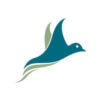 beautiful bird design flying flapping its wings vector