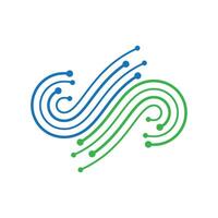 infinite number infinity logo design vector