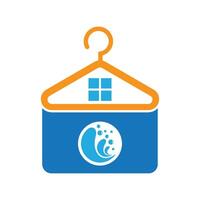 Laundry logo images illustration vector