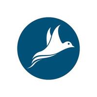 beautiful bird design flying flapping its wings vector