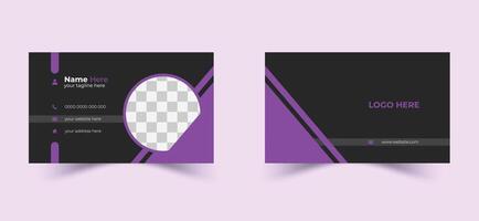 Modern and Creative Name Card Design Creative Business Card with Simple Clean Design vector