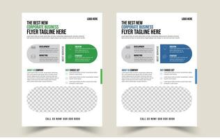 Dynamic Corporate Appeal A4 Flyer Bundle with Sleek Modern Designs Professional Elegance A4 Business Flyer Set with Creative Geometrics vector