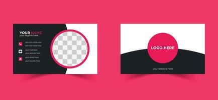 Modern and Creative Name Card Design Business Card Layout for Professionals vector