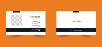 Modern and Creative Name Card Design Business Card Layout for Professionals vector