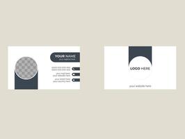Modern Business Card in Flat Design Clean and Creative Modern Business Card Design Template Minimalistic Creative Clean Modern Corporate Business Card with Simple Design Template vector