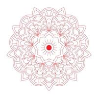 colorful floral mandalas Lineal mandala background vector