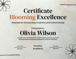 Certificate - Spa Service Award (Loyalty) template