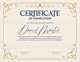 Certificate of Completion for Higher Education template