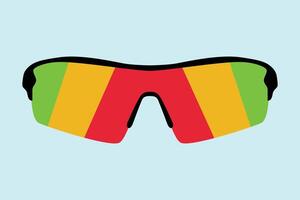 Cycling glasses for sport equipment illustration vector