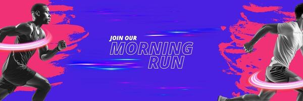 Morning Run Community Social Media Header template