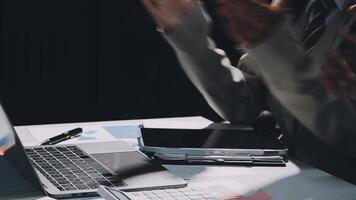 Business meetings to analyze investment strategies and brainstorm sales plans for a more profitable business. video