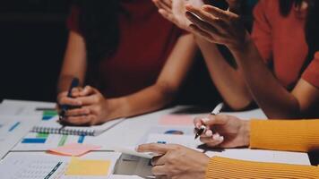 Business meetings to analyze investment strategies and brainstorm sales plans for a more profitable business. video