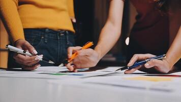 Business meetings to analyze investment strategies and brainstorm sales plans for a more profitable business. video