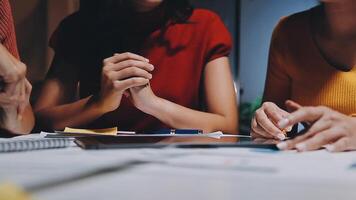 Business meetings to analyze investment strategies and brainstorm sales plans for a more profitable business. video