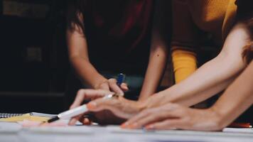 Business meetings to analyze investment strategies and brainstorm sales plans for a more profitable business. video