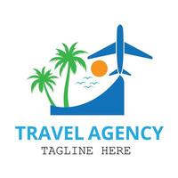 Plane with propeller taking off in clouds - outline emblem vector