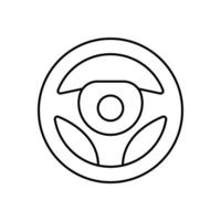 Steering Wheel Icon, for mobile concept and web design. illustration vector