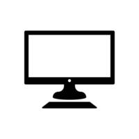 Desktop, screen, keyboard, display icon image. Can also be used for communication, connection, technology. Suitable for web apps, mobile apps and print media. vector