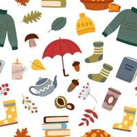 Autumn seamless pattern. Autumn concept. Autumn background. vector