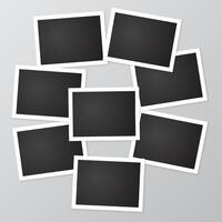 Decorative photo frame collage collection vector