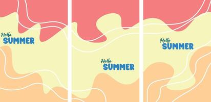 Summer beach for banner, poster and background. Summer element design illustration vector