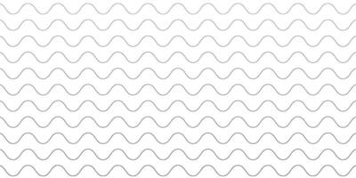 Abstract black wavy stripe lines pattern on white background. illustration vector