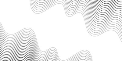 Abstract modern wavy line shape on white background. illustration. vector