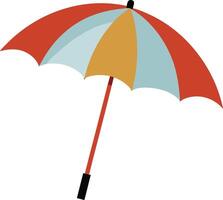 Draw of A Open Umbrella vector