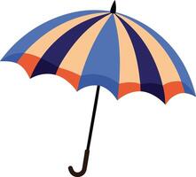 Draw of A Open Umbrella vector