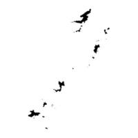 Grenadines Parish map, administrative division of Saint Vincent and the Grenadines. illustration. vector