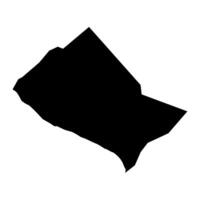 Saint Thomas Middle Island Parish map, Saint Kitts and Nevis. vector