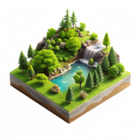 Beautiful High Quality 3d Isometric View Image Isolated on Transparent Background png