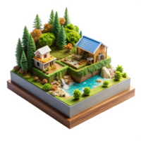 Beautiful High Quality 3d Isometric View Image Isolated on Transparent Background png