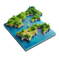 Beautiful High Quality 3d Isometric View Image Isolated on Transparent Background png