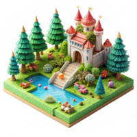 Beautiful High Quality 3d Isometric View Image Isolated on Transparent Background png