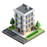 Beautiful High Quality 3d Isometric View Image Isolated on Transparent Background png